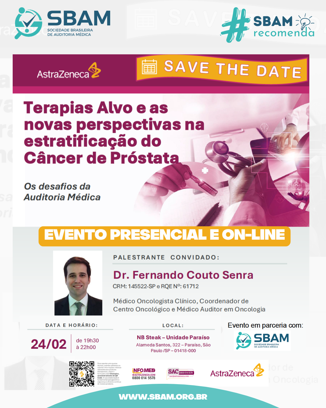 SBAM & AstraZeneca 2026 | Câncer de Próstata e Auditoria Méd...