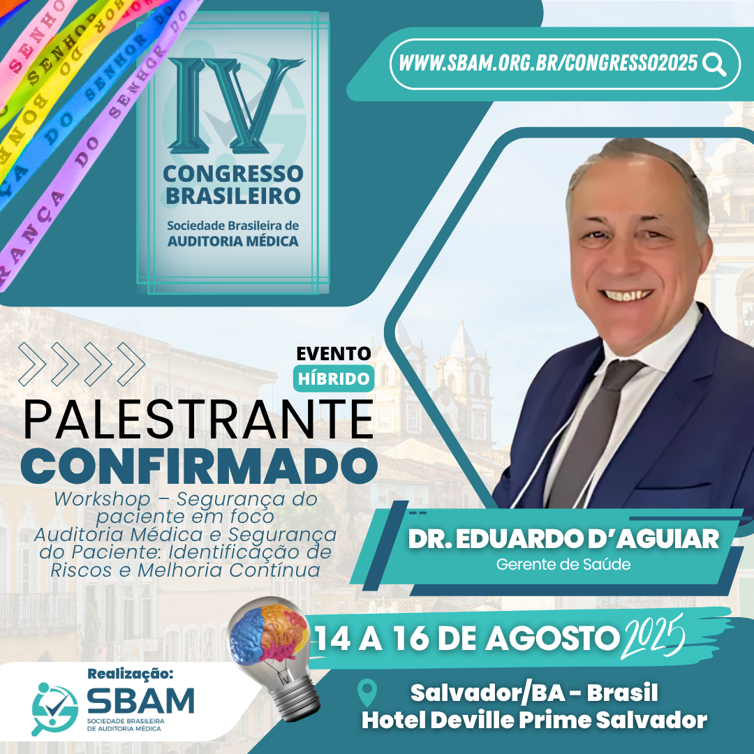 PALESTRANTE CONFIRMADO – CONGRESSO SBAM 2025 | Dr. Eduardo D...
