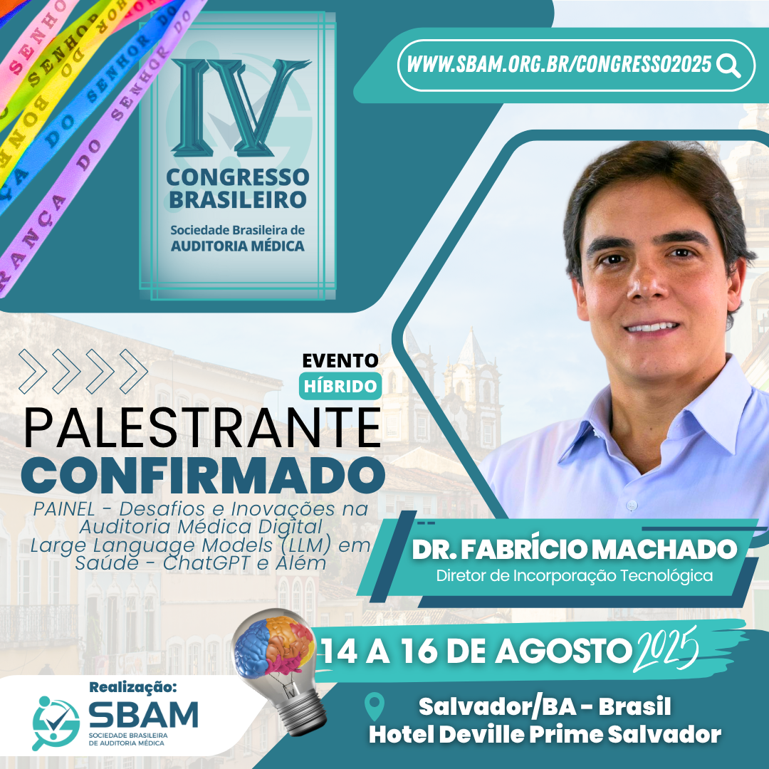 PALESTRANTE CONFIRMADO – CONGRESSO SBAM 2025 | Dr. Fabrício...